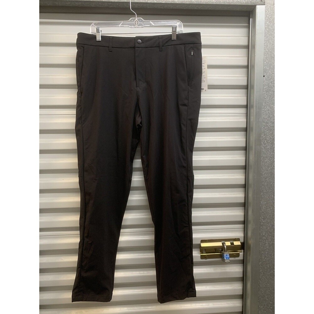 NWT Lululemon Mens Commission Slim-Fit Pant In Black 36x32 (Measured)